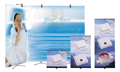 Banner Stands are available in a wide variety of sizes.